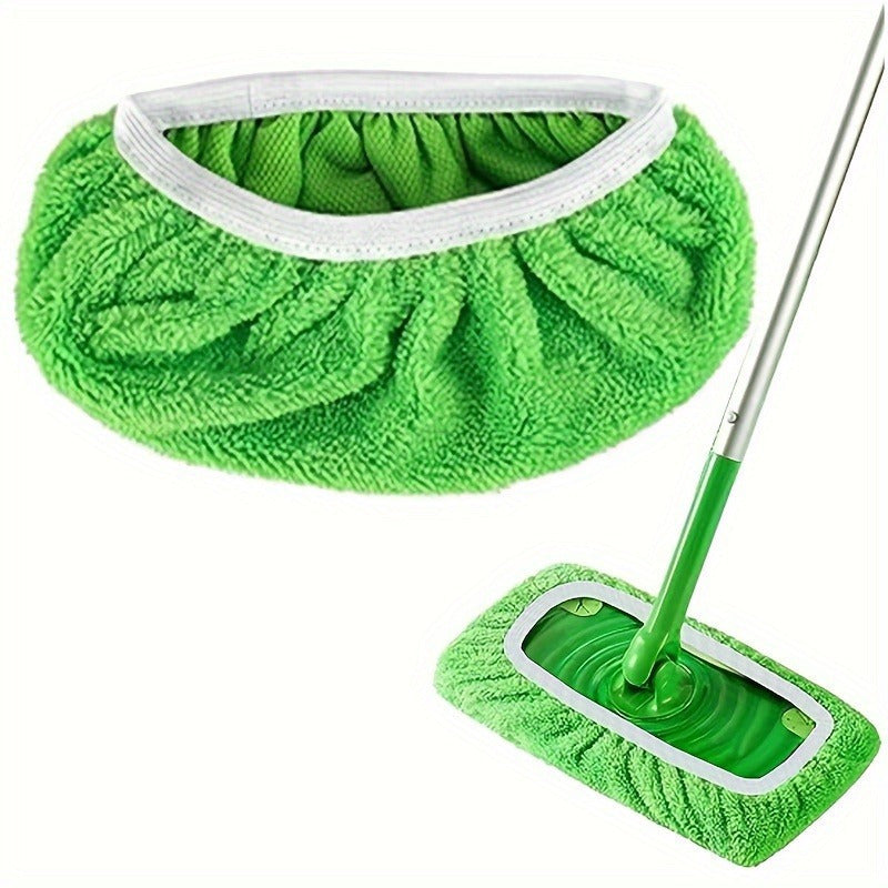 One Pack of Reusable Microfiber Mop Pads that fit Swiffer Sweeper - Washable Cloth Refills for Dry and Wet Cleaning on Multi-Surfaces. No Batteries Required, Perfect for Living Room, Bathroom, and Furniture Cleaning.