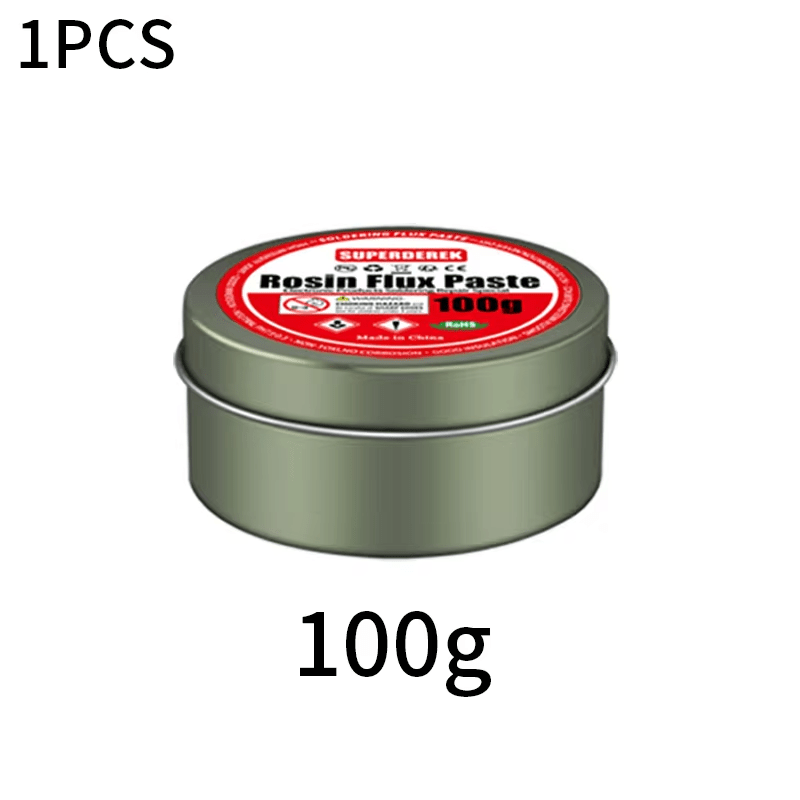 Rosin soldering flux paste, no clean welding for electronics & circuit boards, available in 35-300g sizes.