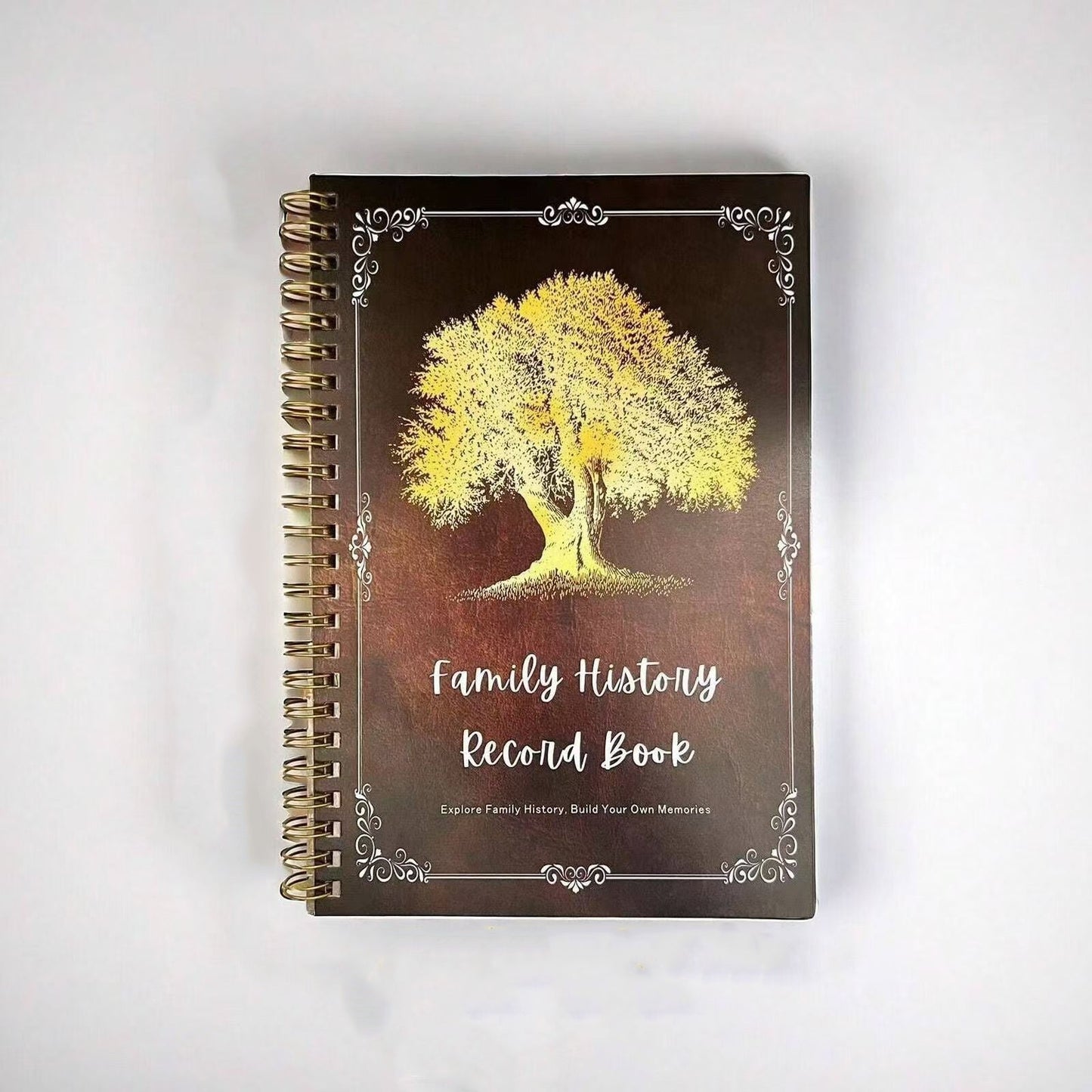 Family History Record Book with 1 Piece - Spiral-Bound, English Language, with a Paper Cover - Design Your Own Genealogy, Document Family Information, Discover Ancestral Origins and Traditions, Build Your Family Tree - Perfect Gift for Loved Ones