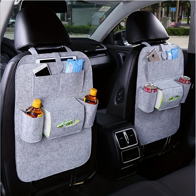 All-In-One Car Seat Back Organizer with Pockets for Personal Care Products, Perfect for Business Owners and Retailers.