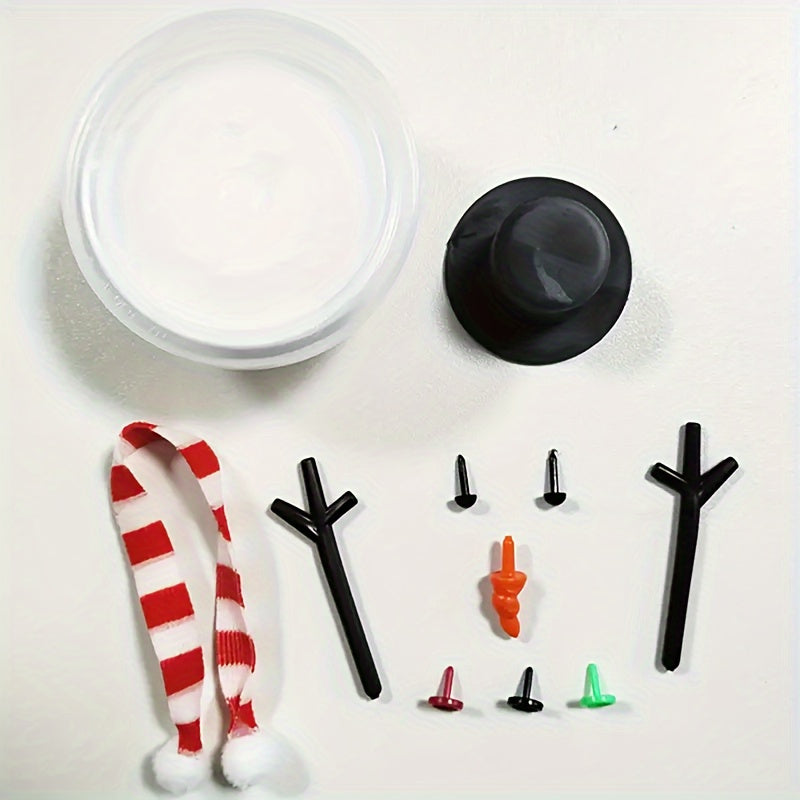 Snowman Handmade Kit Sets available in 11pcs and 33pcs - Ideal for Christmas, New Year, Valentine's Day, decorating, clay decorations, outdoor holiday decor, daily parties, and small gifts.