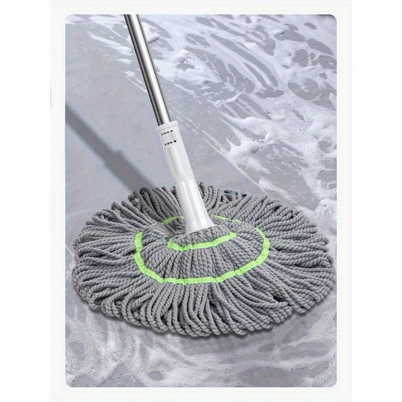 Hands-free mop ideal for kitchen, bedroom, and living room floors - no hand washing needed.