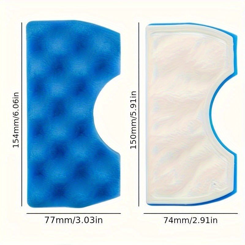 Compatible with SC43 SC44 SC45 Series Aspirapolvere vacuum models, this 3-pack of plastic vacuum floor attachments includes a replacement filter foam DJ97-01040C.