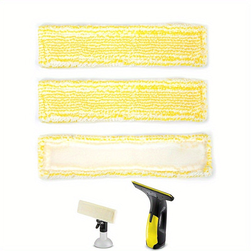 Get a 2-Pack of Ultra Absorbent Microfiber Mop Pads that are Compatible with Karcher WV2 WV5 - Reusable Cloth Pads Perfect for Window and Household Cleaning Tasks