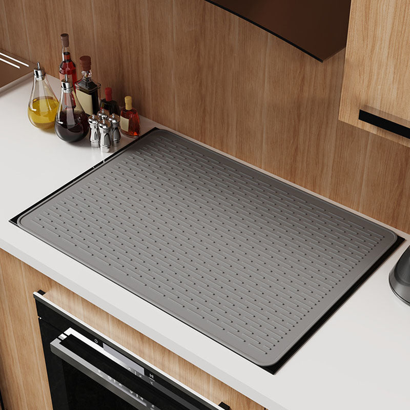 Extra Large Silicone Electric Stove Top Cover Mat - 1 Piece, Foldable, Heat Resistant, Anti-Slip, Waterproof, Raised Edges for Glass Cooktop, Dish Drying Mat - Compatible with Refrigerator, Freezer, Oven