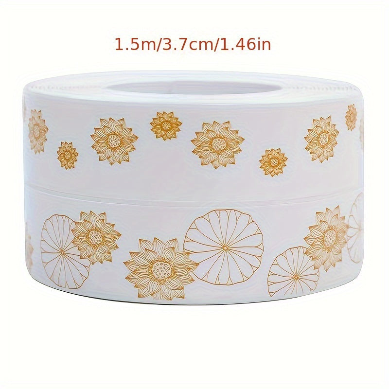 High-quality waterproof sealing strip for bathrooms designed for aesthetically pleasing room decoration, with self-adhesive backing, attractive seam stickers, easy to clean, mold-resistant