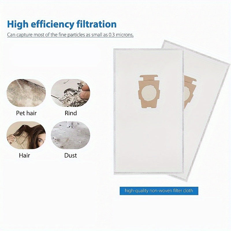 Set of 6 High-Quality Vacuum Cleaner Dust Bags designed for G3-G12 Models - Superior Filtration, Reliable & Long-Lasting, Promotes Optimal Cleaning Performance