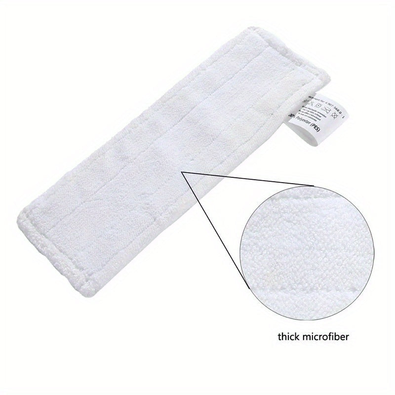 Two pieces of mop heads made of cloth, designed as accessories for Karcher Easyfix SC2 SC3 SC4 SC5 steam cleaner. These are microfibre cleaner mop pads, also known as mop rags, available as spare parts.