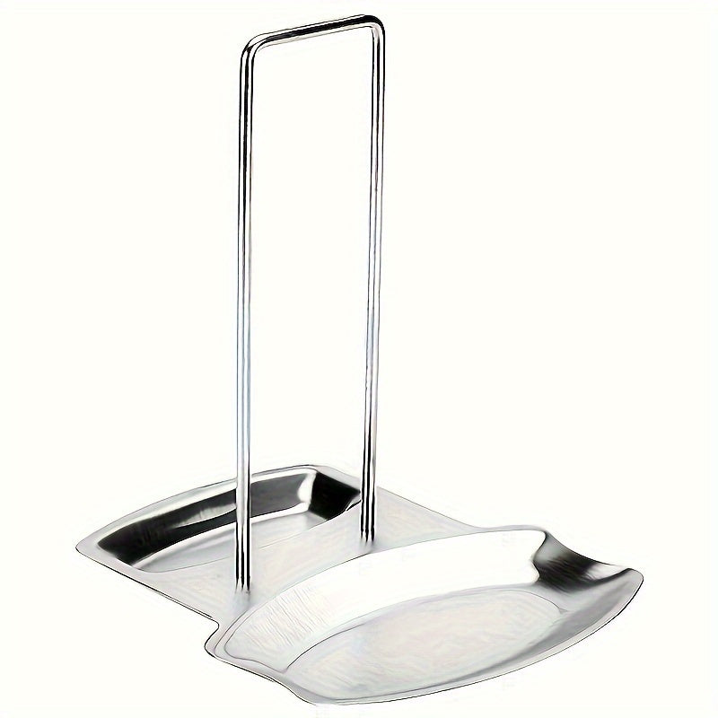 Convenient Stainless Steel Pot Lid Holder for Kitchen, Removable Countertop Drain Rack without Need for Drilling, Compact Organizer for Cookware in Home