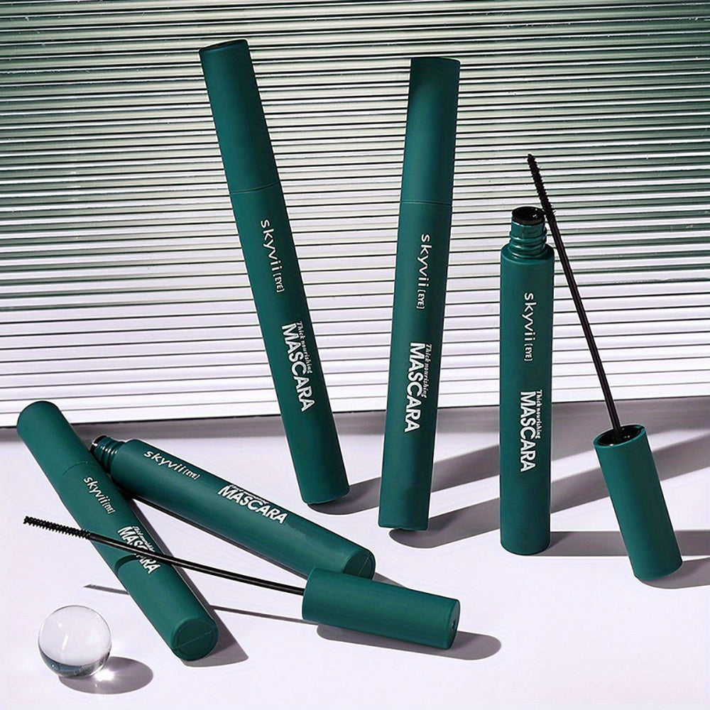 Waterproof mascara with plant squalane for all skin types, providing long-lasting, volumizing, and lengthening benefits.