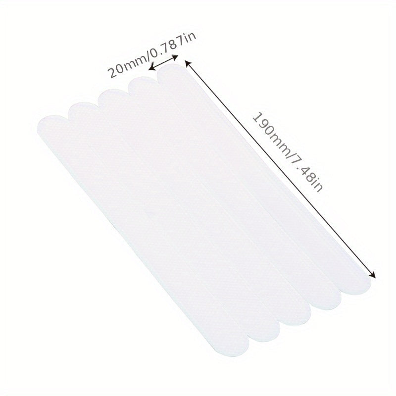 Non Slip Bathroom Mat with Grip Stickers and Safety Tape - 20x2cm PVC Shower Strips Flooring Pad for Anti-Slip Protection