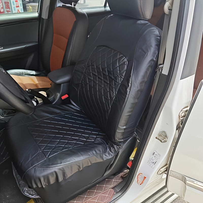 High-end PU leather car seat cover set, scratch-resistant and durable for most vehicles.