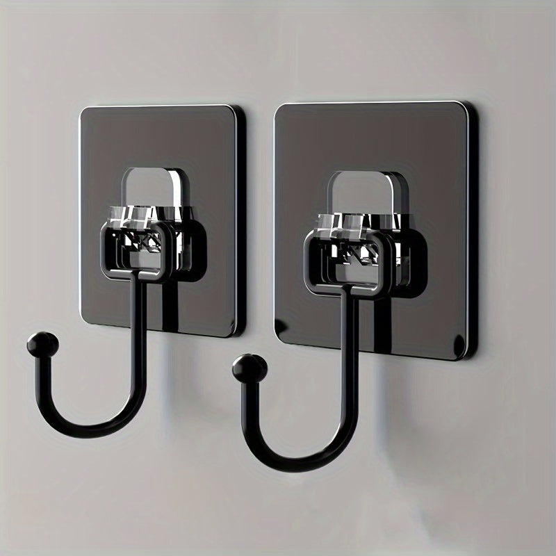 5 sturdy adhesive wall hooks for coats, hats, towels, and keys. Easy to install and ideal for use in bathroom, kitchen, and home.