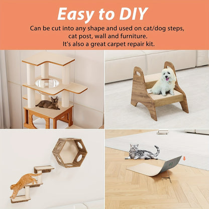 1pc Self-Adhesive Cat Scratching Pad - Ideal for Claw Care and Furniture Protection, Easy to Assemble