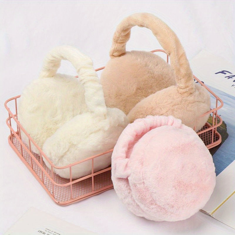 Stay warm and cozy this winter with our plush earmuffs! Made of polyester, these earmuffs are hand wash only and come in a convenient 1-pack. Their foldable design makes them easy to store, while the soft and fuzzy material provides comfortable warmth