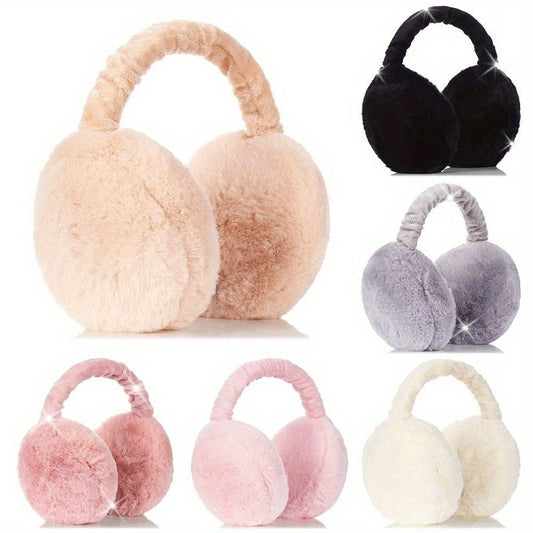 Stay warm and cozy this winter with our plush earmuffs! Made of polyester, these earmuffs are hand wash only and come in a convenient 1-pack. Their foldable design makes them easy to store, while the soft and fuzzy material provides comfortable warmth