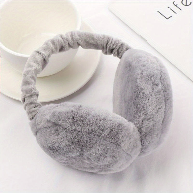 Stay warm and cozy this winter with our plush earmuffs! Made of polyester, these earmuffs are hand wash only and come in a convenient 1-pack. Their foldable design makes them easy to store, while the soft and fuzzy material provides comfortable warmth