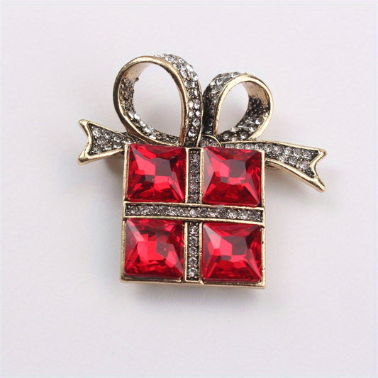 Elegant and luxurious gift for women: Rhinestone brooch in unique irregular shape, perfect for fall, winter, Christmas, travel, parties, and daily wear.