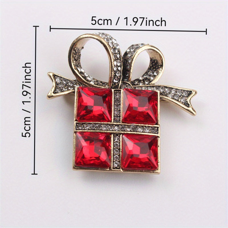 Elegant and luxurious gift for women: Rhinestone brooch in unique irregular shape, perfect for fall, winter, Christmas, travel, parties, and daily wear.