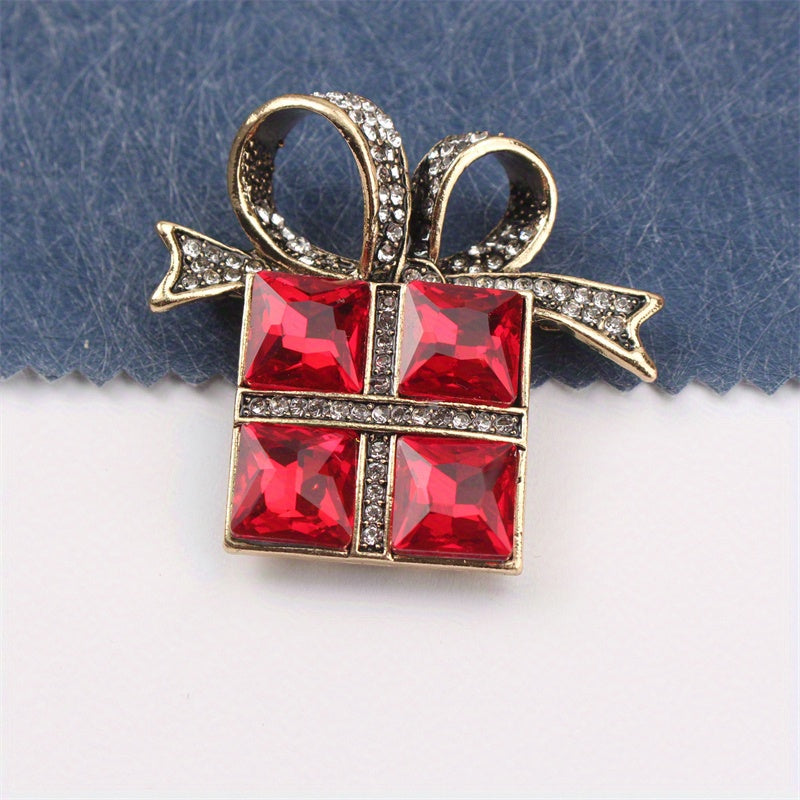 Elegant and luxurious gift for women: Rhinestone brooch in unique irregular shape, perfect for fall, winter, Christmas, travel, parties, and daily wear.