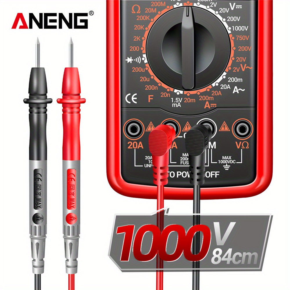 ANENG DT9205A-12 Digital Multimeter for Voltage, Current, and Electrical Testing with Analog Meter