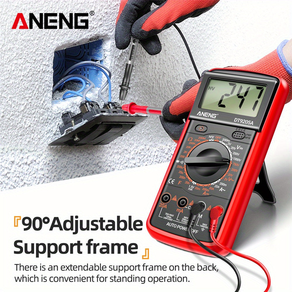 ANENG DT9205A-12 Digital Multimeter for Voltage, Current, and Electrical Testing with Analog Meter