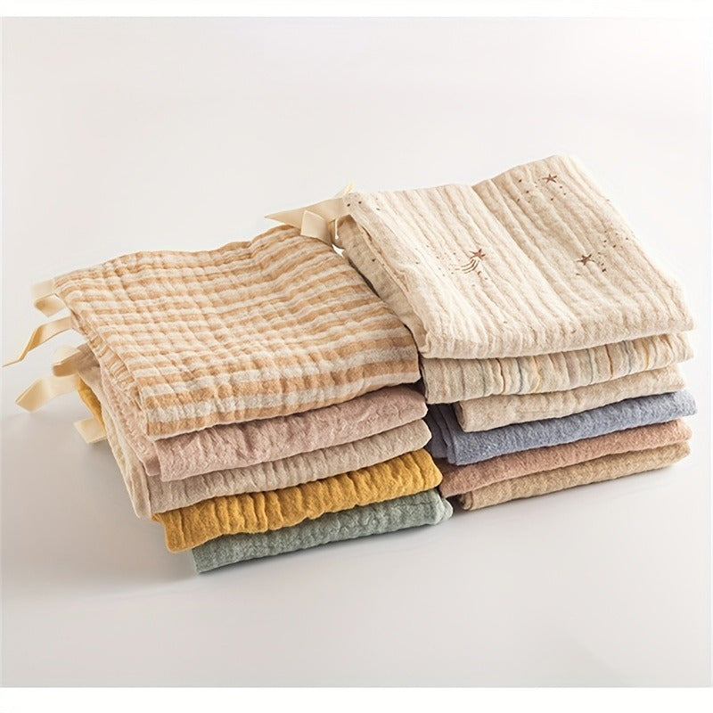 Set of 5 Soft and Absorbent Towels with Modern Striped Design - Great for Face and Hands, Perfect for Home Use as Hand Towels