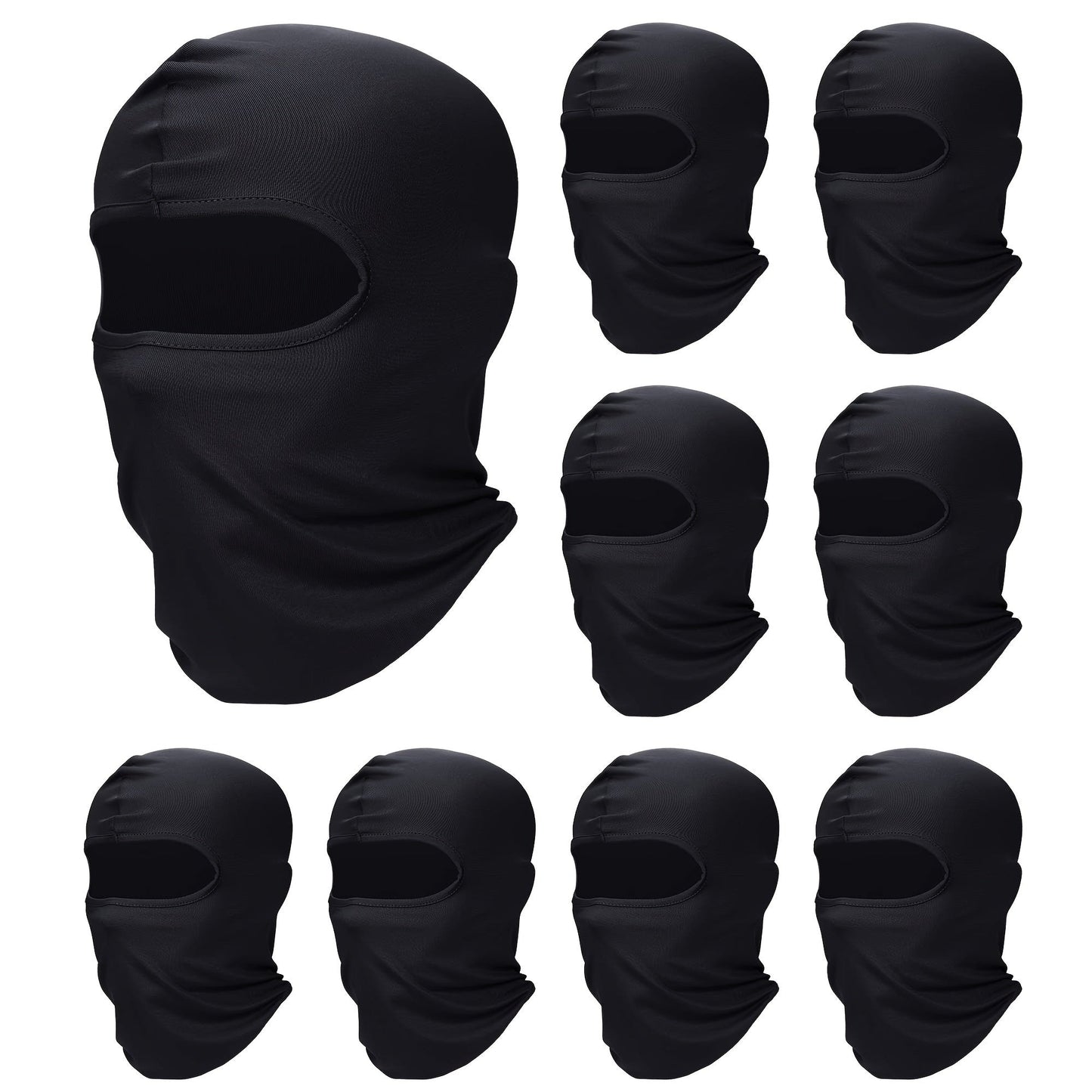 Stay protected with this 9-piece women's ski face mask, offering full coverage and UV protection. Perfect for motorcycle riding and outdoor sports.