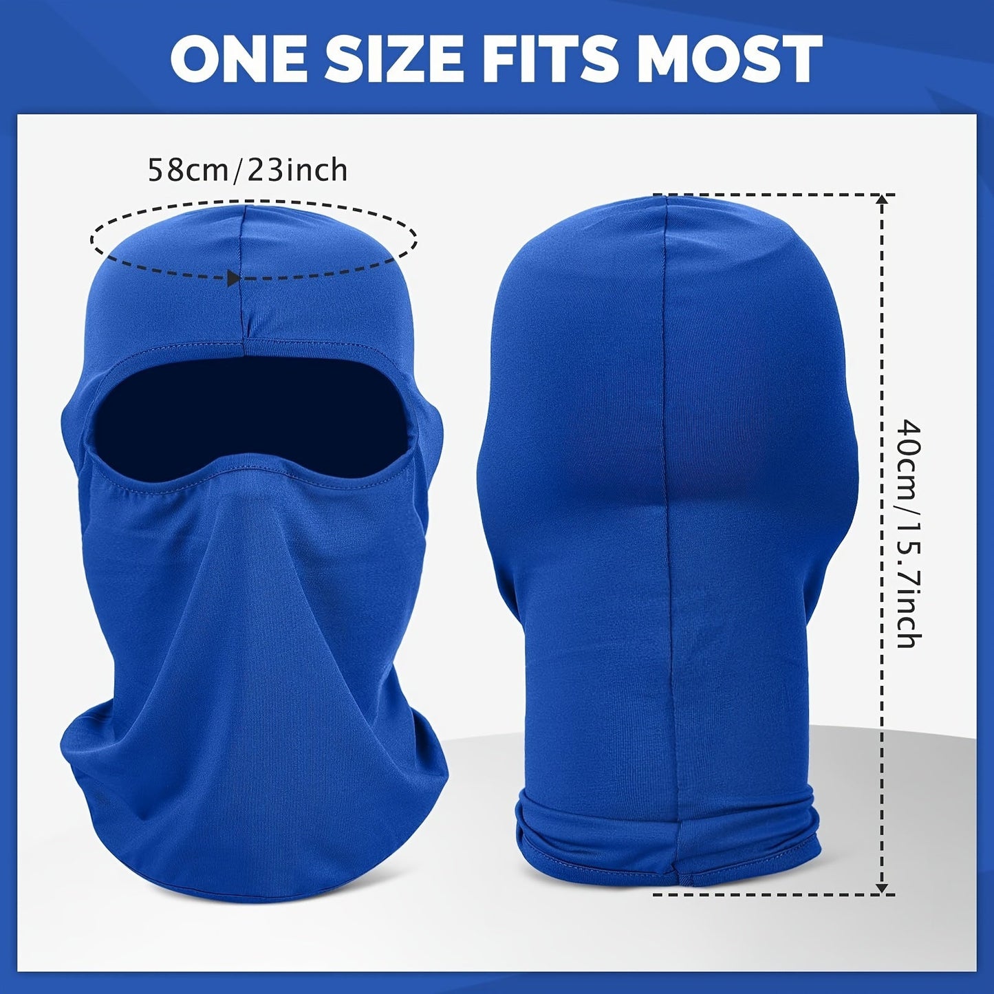 Stay protected with this 9-piece women's ski face mask, offering full coverage and UV protection. Perfect for motorcycle riding and outdoor sports.