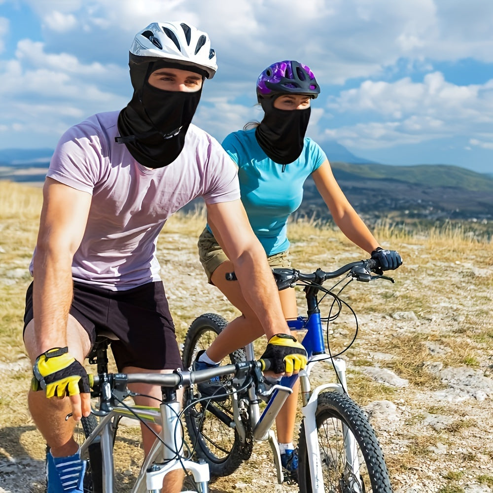 Stay protected with this 9-piece women's ski face mask, offering full coverage and UV protection. Perfect for motorcycle riding and outdoor sports.