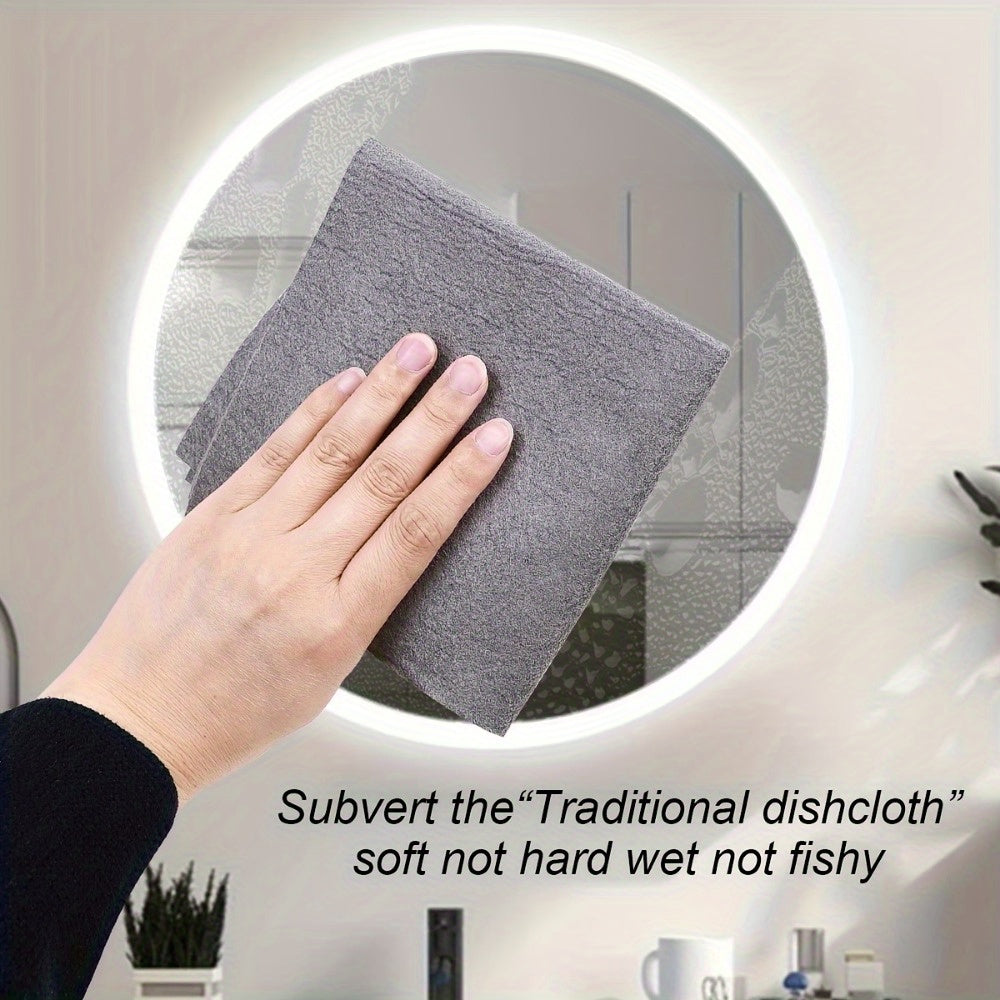 Bundle of 5 Magic Glass Cleaning Cloths: Versatile Wipes for Windows, Mirrors, Cars, Kitchens, and Bathrooms. Long-lasting Microfiber Dish Towels for Streak-Free Cleaning. A must-have for your Cleaning Essentials and School Supplies.