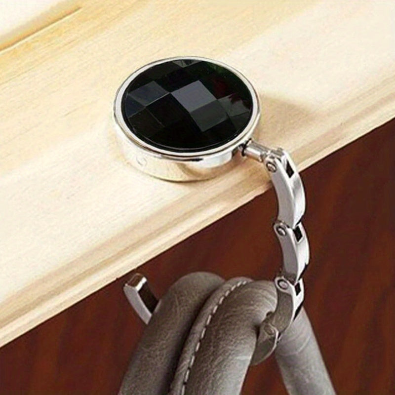 Stylish and practical handbag hanger made of durable alloy - keep your purse safe and secure at cafes, libraries, and beyond!