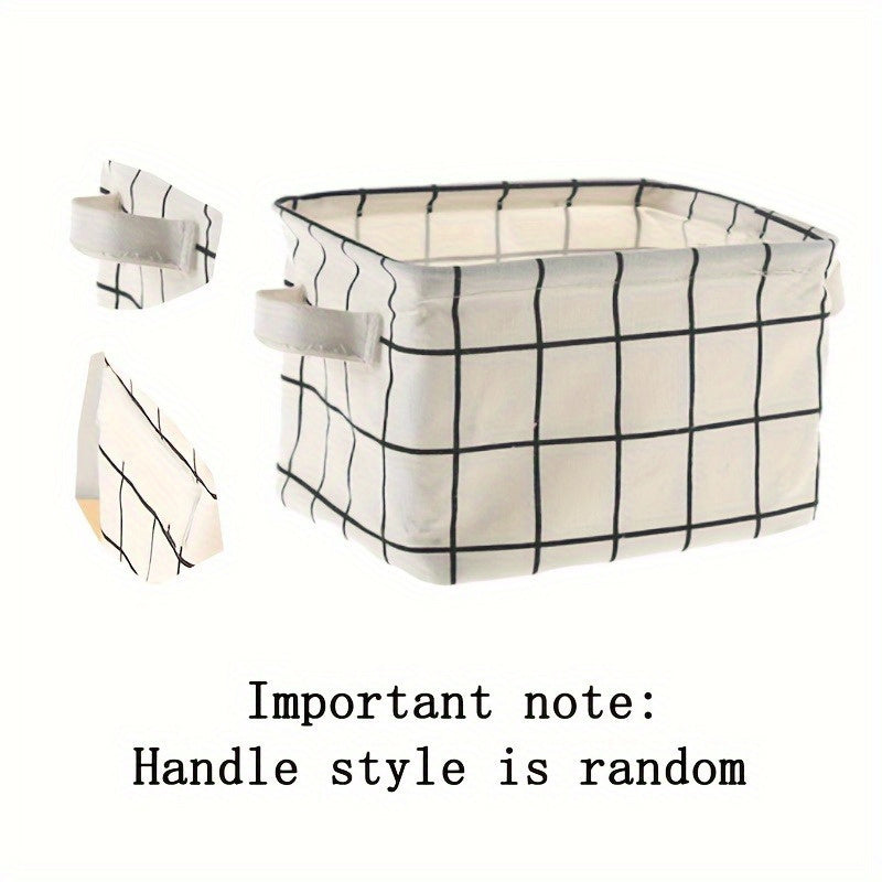 Multipurpose foldable storage organizer with handle. Waterproof and dustproof. Ideal for organizing underwear, socks, cosmetics, and more in the bathroom.