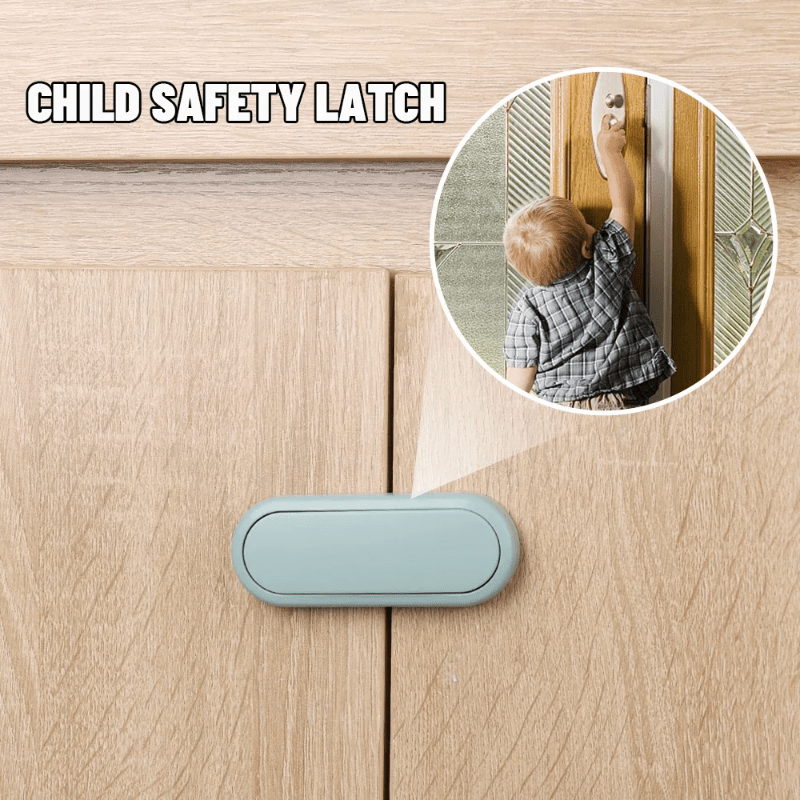 2-Pack of Multi-Functional Safety Cabinet Locks and Straps in Mixed Colors, Suitable for Ages 14 and Up. Made of Plastic, SCCP-Free. Provides Secure Door and Drawer Latch for Protection.