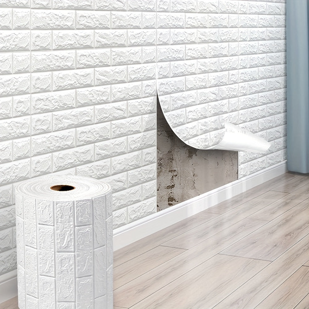 Simple Installation 3D Wall Panels - Peel & Stick, Self-Adhesive, Customizable for Interior Design & Bathroom Remodeling.