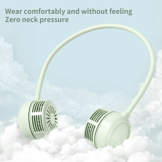 Breezeon: Portable USB Rechargeable Neck Fan - Stay Cool Hands-Free with Powerful Cooling for Indoor and Outdoor Use