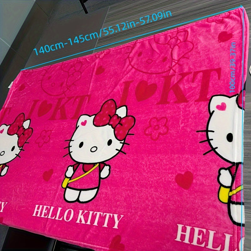 Stay warm and cozy with this adorable Sanrio Hello Kitty Plush Blanket - Perfect for napping, office, sofa, or car! Y2K-inspired design makes it an ideal birthday or Christmas gift. Get yours today and enjoy the ultimate comfort of this Sleeping