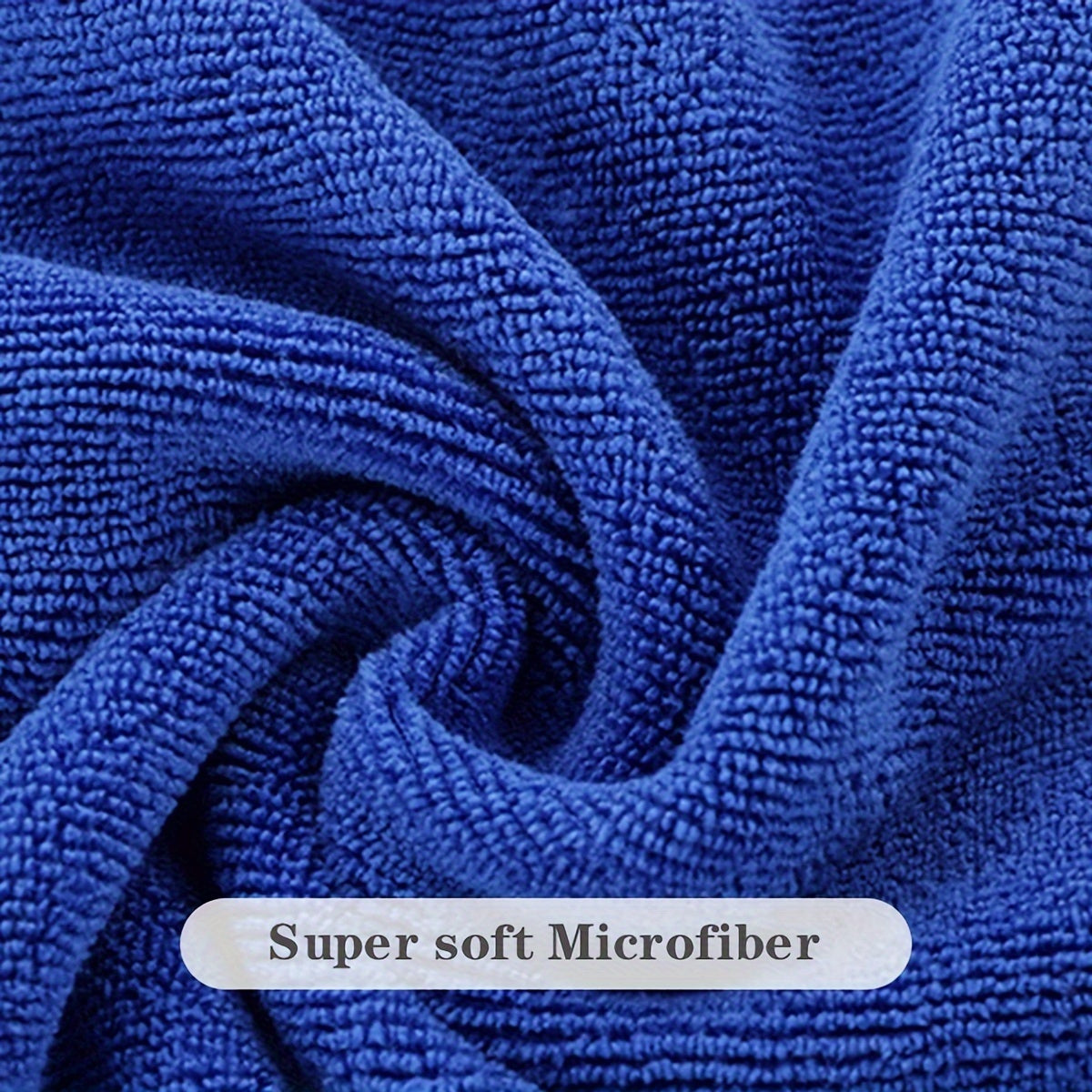 Pack of 5 Microfiber Cleaning Cloths - Washable, Highly Absorbent, Non-Shedding Cloths for Squeegeeing, Mopping, and Window Cleaning - Fast-Drying, Contemporary Design for All Areas of the Home - Made with High-Quality Polyester Fabric