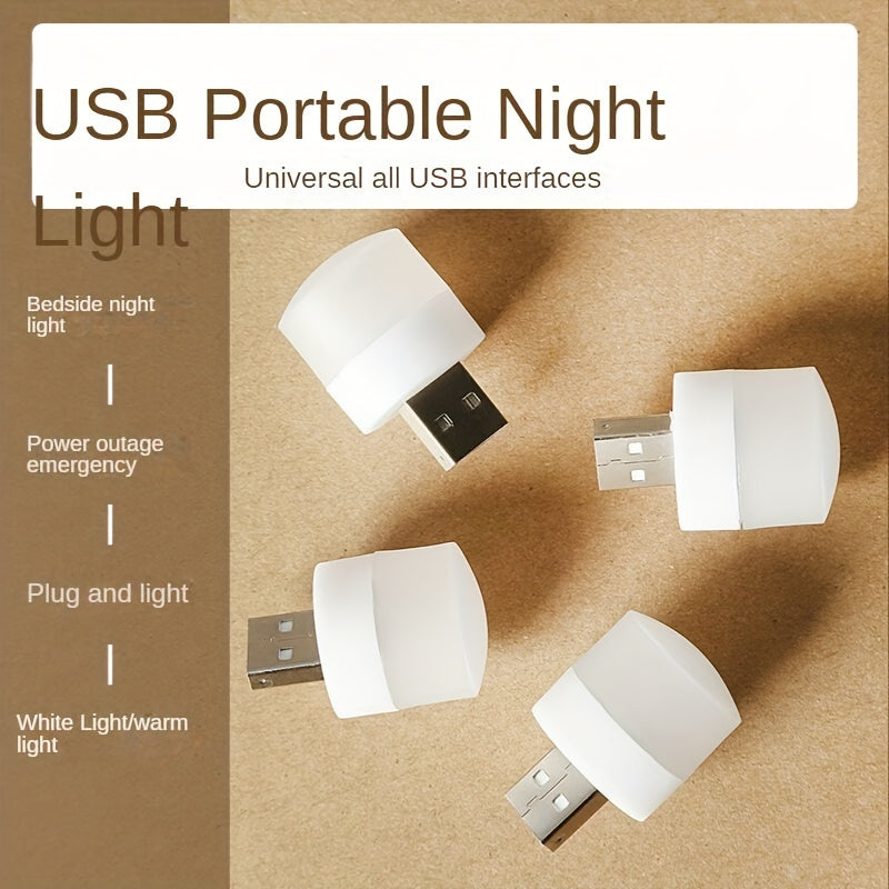 New portable USB LED light, perfect for creating a cozy atmosphere in the bedroom, while saving energy and providing gentle illumination for a good night's sleep. Ideal as a gift or decoration.