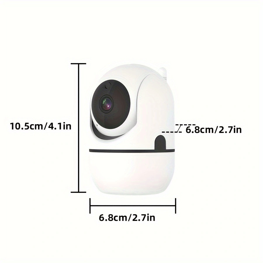 2 WJG Wireless Security Cameras, 1080P HD, 4X Zoom, Two-Way Audio, Motion Detection Alerts, Night Vision, USB Powered, Non-Waterproof, for Home & Commercial Surveillance.