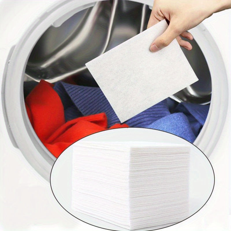 100/50/10 pcs Color Catcher Laundry Sheets - Dye Trapping Wash Paper for Mixed Washes