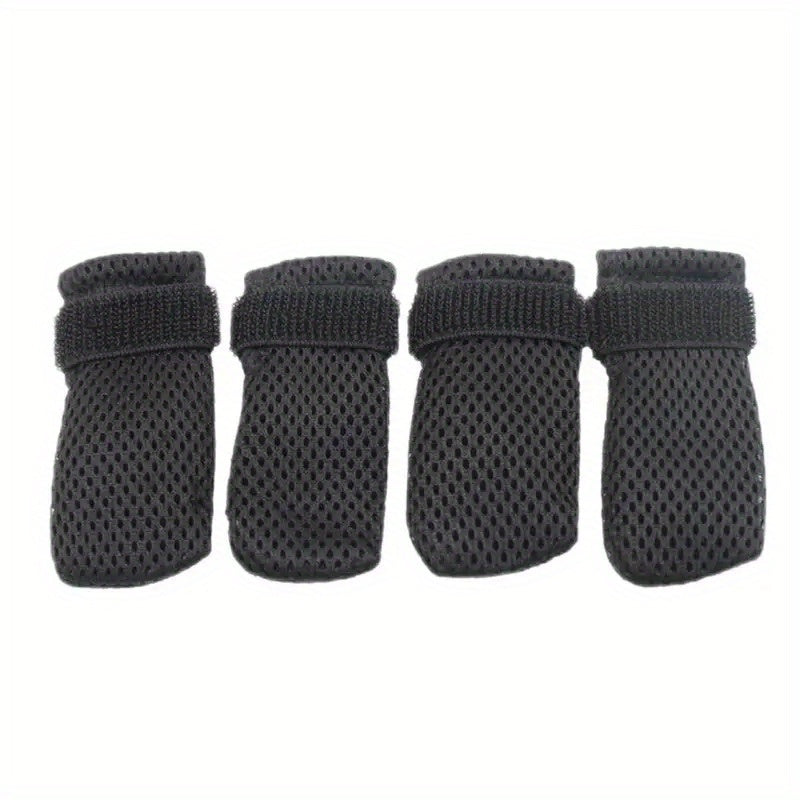 Non-slip cat socks with hook and loop fastener for small to medium cats.