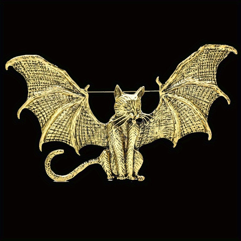 Retro Style Cat Brooches With Wings - Perfect Gift for Women at Elf Themed Parties