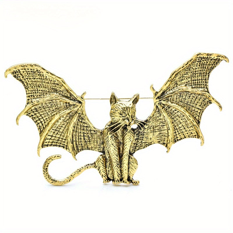 Retro Style Cat Brooches With Wings - Perfect Gift for Women at Elf Themed Parties