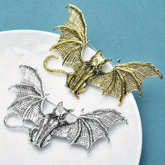 Retro Style Cat Brooches With Wings - Perfect Gift for Women at Elf Themed Parties