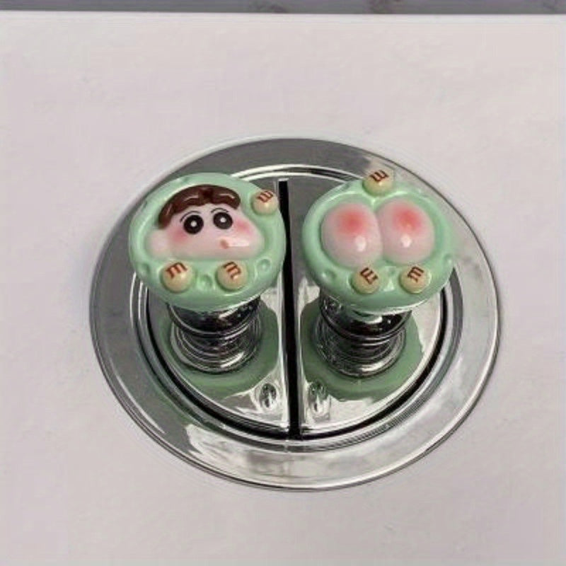 Adorable Button Pressers for Festive Decor - Made from Plastic, No Batteries Needed, No Wood