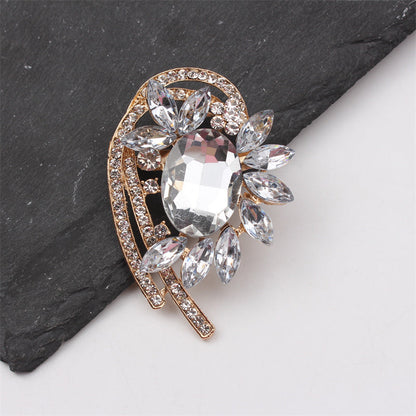 Stylish Rhinestone Brooch Pin - Exquisite and One-of-a-Kind Design, Elegant Accessory for Women's Fashion