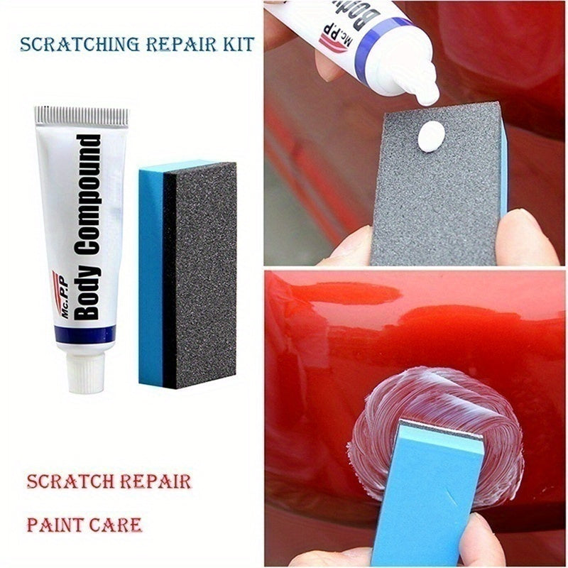 Car body compound paste set for scratch removal and paint care. Ideal for auto polishing and grinding for a high-quality finish.