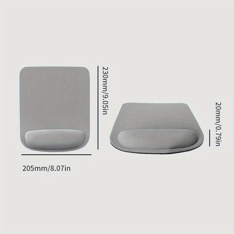 Ergonomic wrist rest pad for computer and laptop, provides comfortable hand support for gaming and typing.