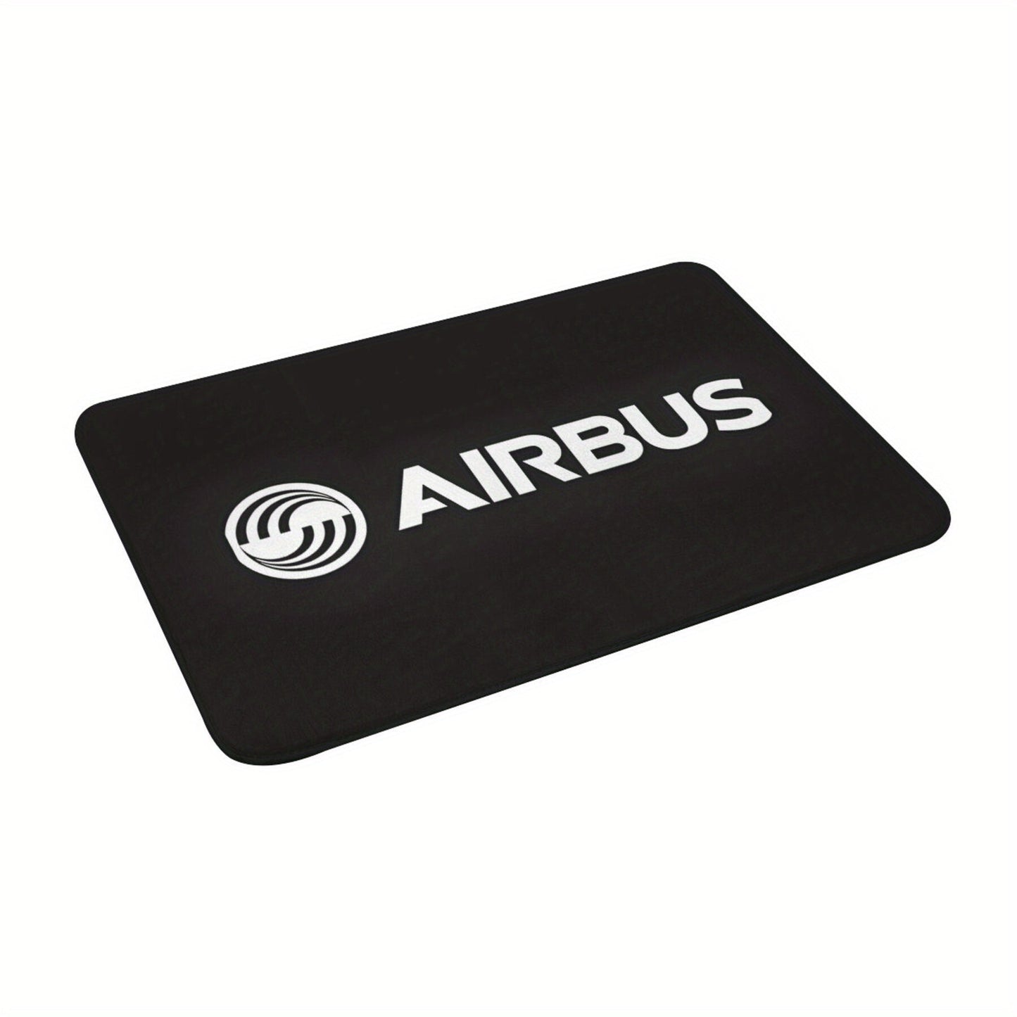 Airbus Logo Non-Slip Doormat, Lightweight Polyester Indoor Welcome Mat, Easy to Clean, Rectangular Shape, Non-Slip Backing, Decorative Entry Rug